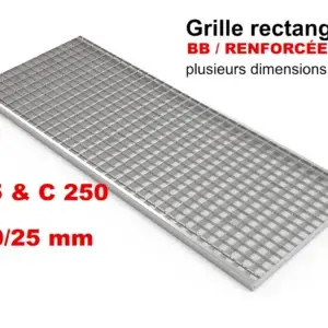 grille caillebotis rectangle