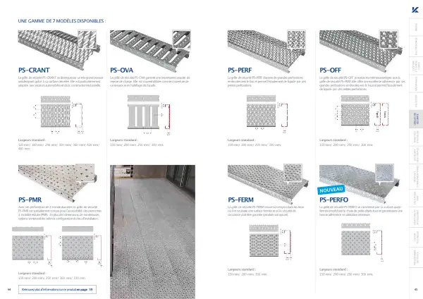 grille caillebotis plancher