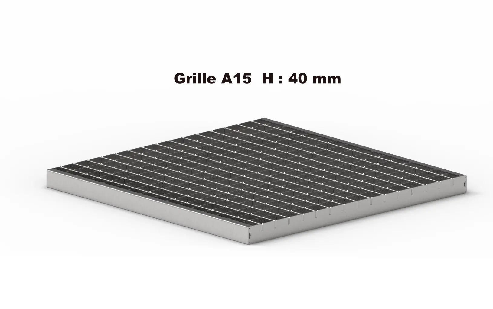 Grille caillebotis A15 H-40mm